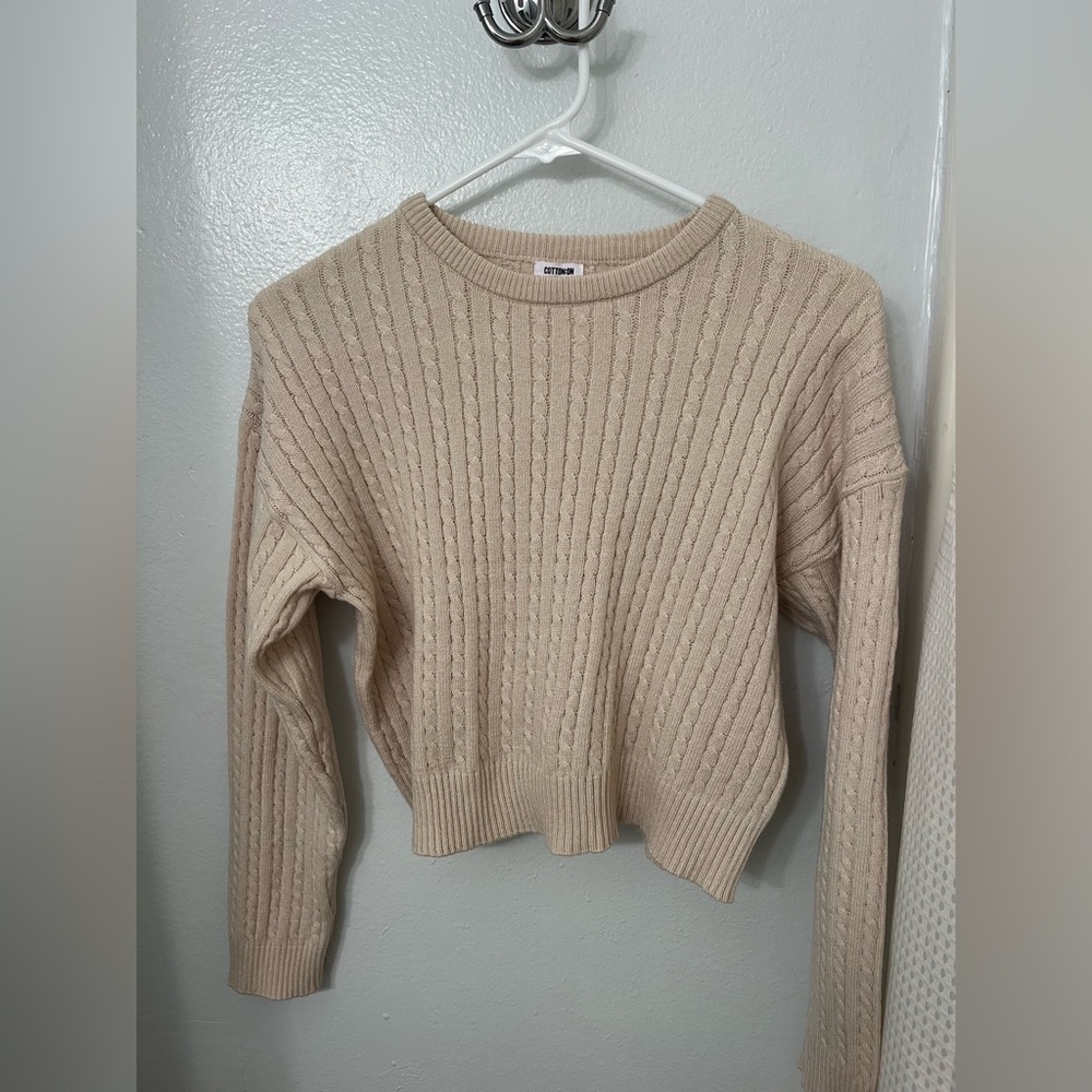 Everfine Cable Crew Neck Pullover